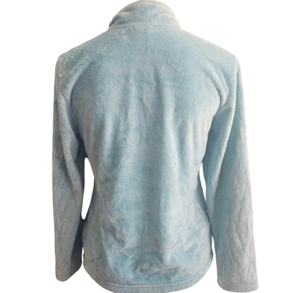 The North Face Girls Sz Large Blue 1/4 Zip Pullover - Picture 2 of 10